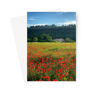 Greeting Card--Les Coquelicots