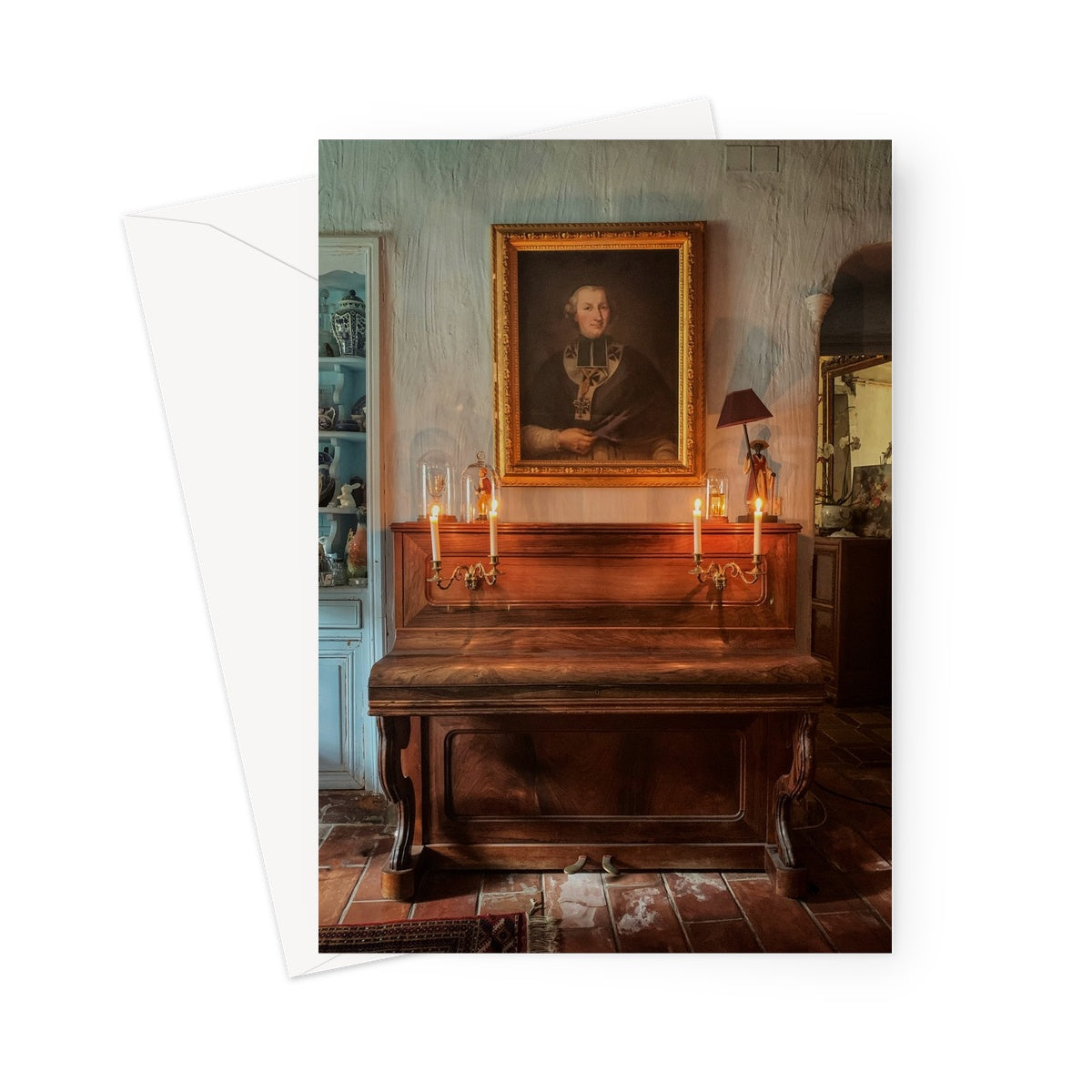 Greeting Card--Le Piano Antique